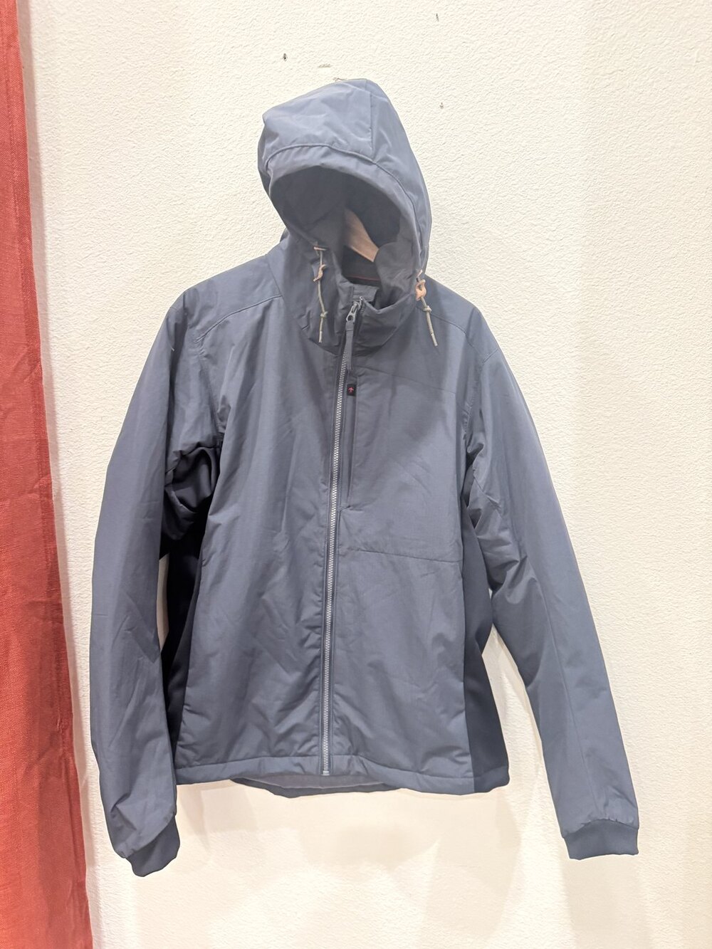 Relwen Quilted Insulated Jacket Mens L Slate Navy Grey Blue Recycled Nylon